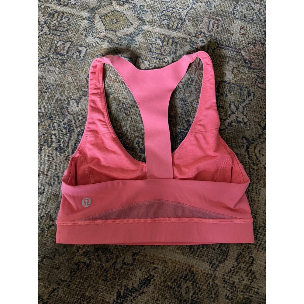 Lululemon Racerback Sport Bra Size 2 ( XS ) Light Support Coral Pink